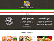 Tablet Screenshot of angelos-pizza-express.de